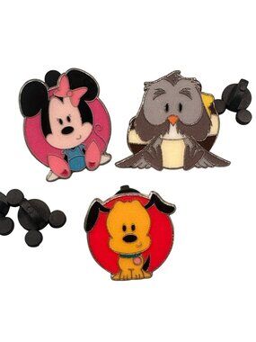 Disney Minnie Mouse Pluto Owl Trading Pin 2022 One Family Event Circle Badge